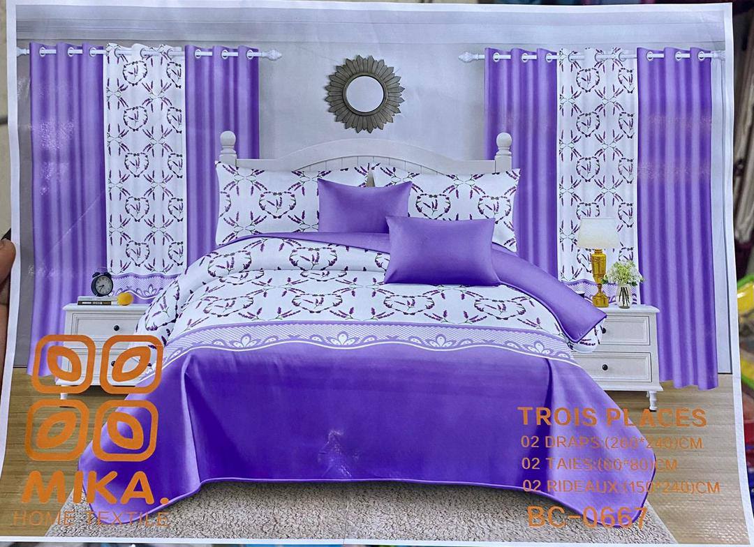 Draps + Taies (Option Rideau) – Livraison Gratuite