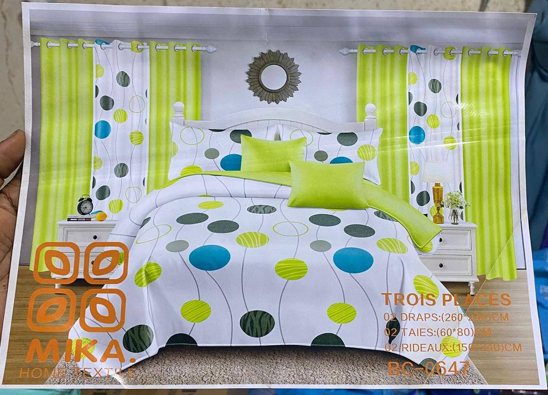 Draps + Taies (Option Rideau) – Livraison Gratuite