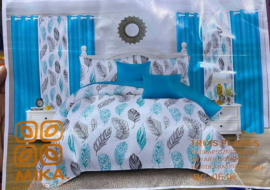 Draps + Taies (Option Rideau) – Livraison Gratuite