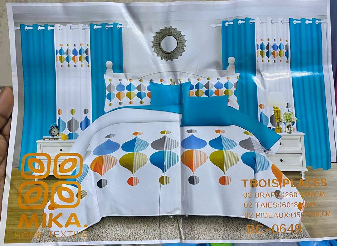 Draps + Taies (Option Rideau) – Livraison Gratuite