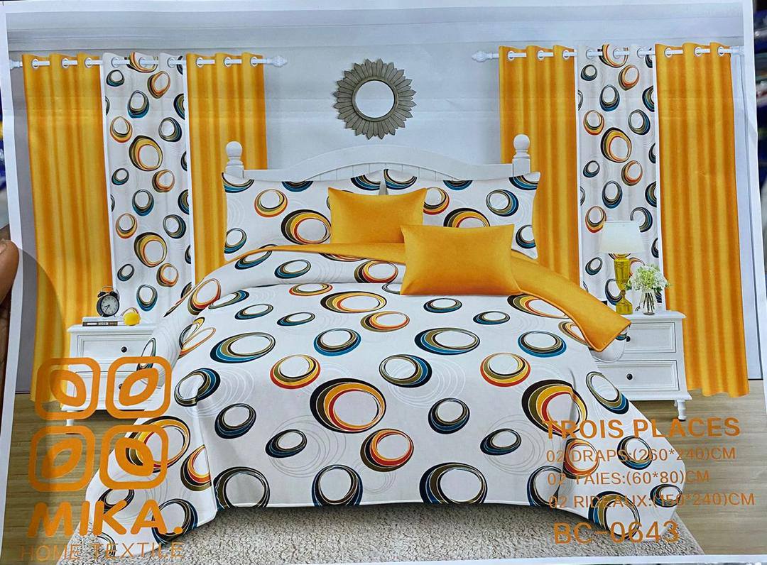 Draps + Taies (Option Rideau) – Livraison Gratuite