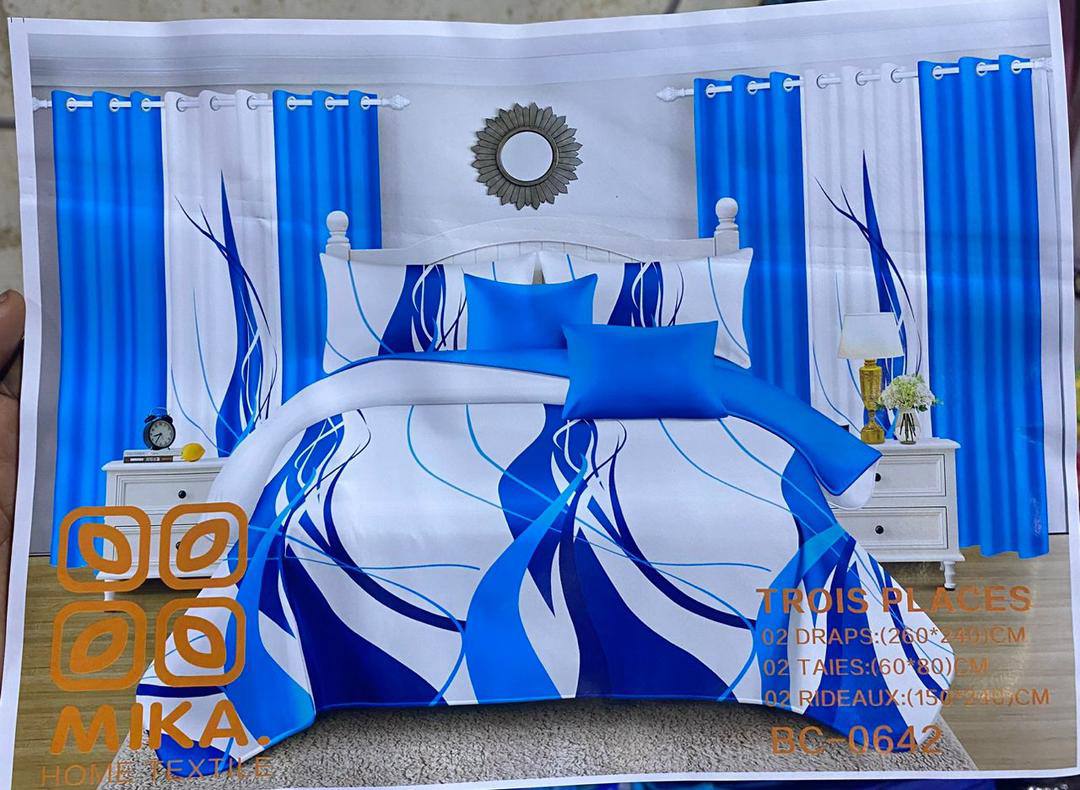 Draps + Taies (Option Rideau) – Livraison Gratuite