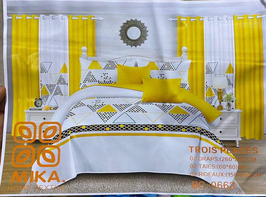 Draps + Taies (Option Rideau) – Livraison Gratuite